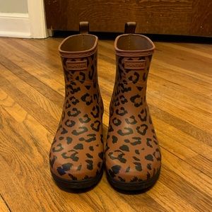 COPY - Cheetah-print Hunter Boots